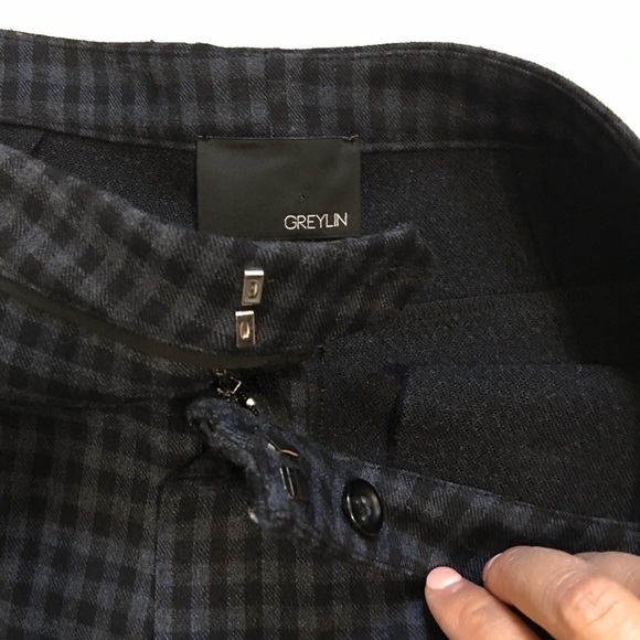 Greylin Checkered Dress Pants - Picture 3 of 4